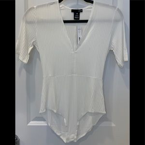 Was 25.00 Now 15.00 NWT Aqua Deep V Neck Bodysuit